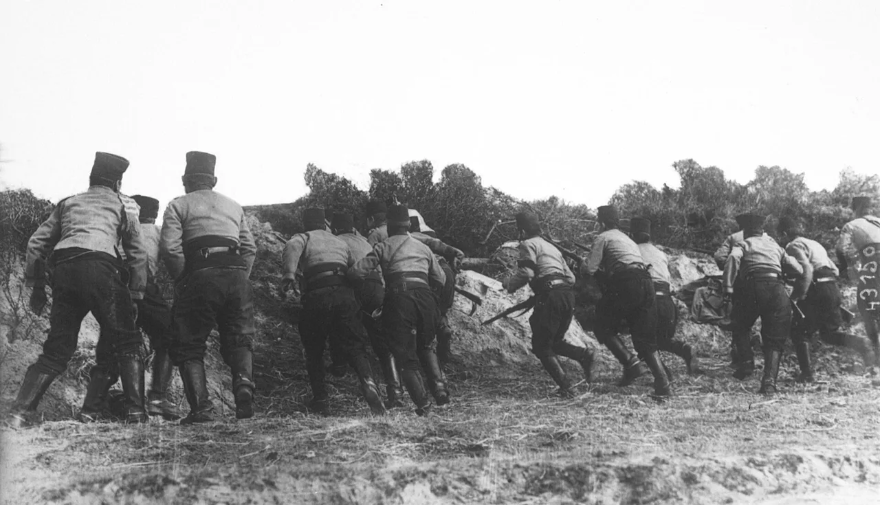 Chasseurs d'Afrique près de Nieuport (régiment de l'armée française au combat)