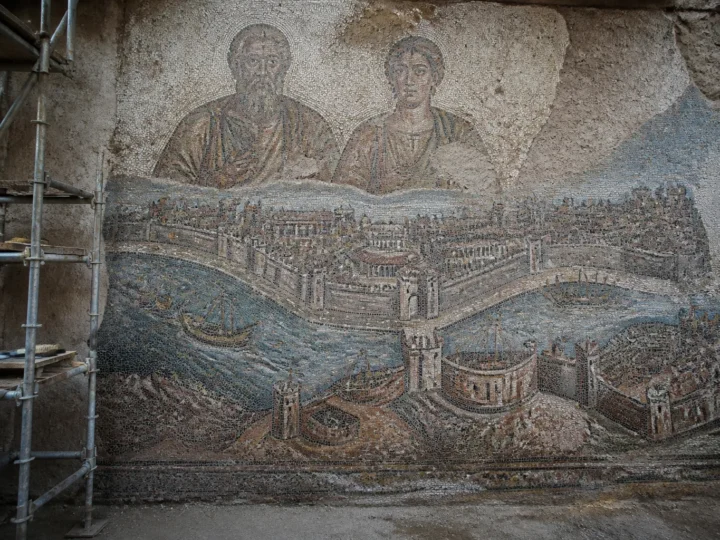 Cel mai mare mozaic mural roman, deschis publicului la Roma după aproape 2.000 de ani