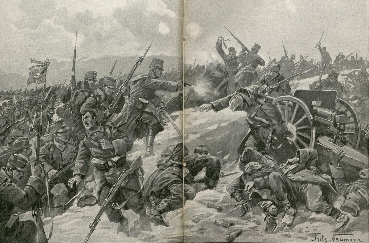 From the battle of Hill 708 in Serbia, 1915