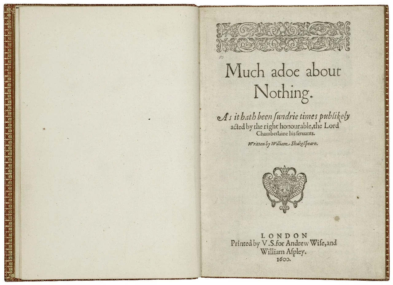 First Quarto of Much Ado About Nothing