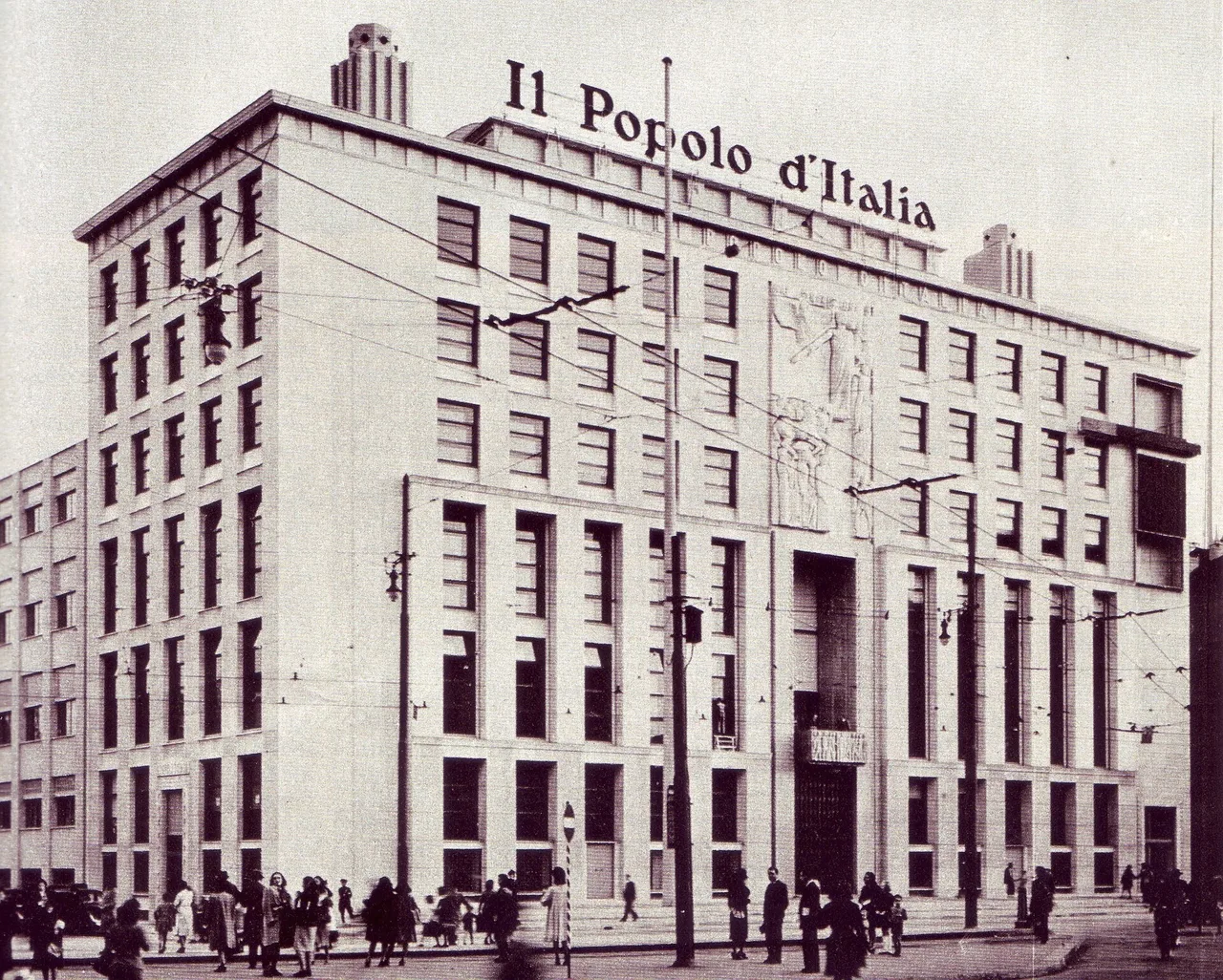 La sede de Il Popolo d'Italia
