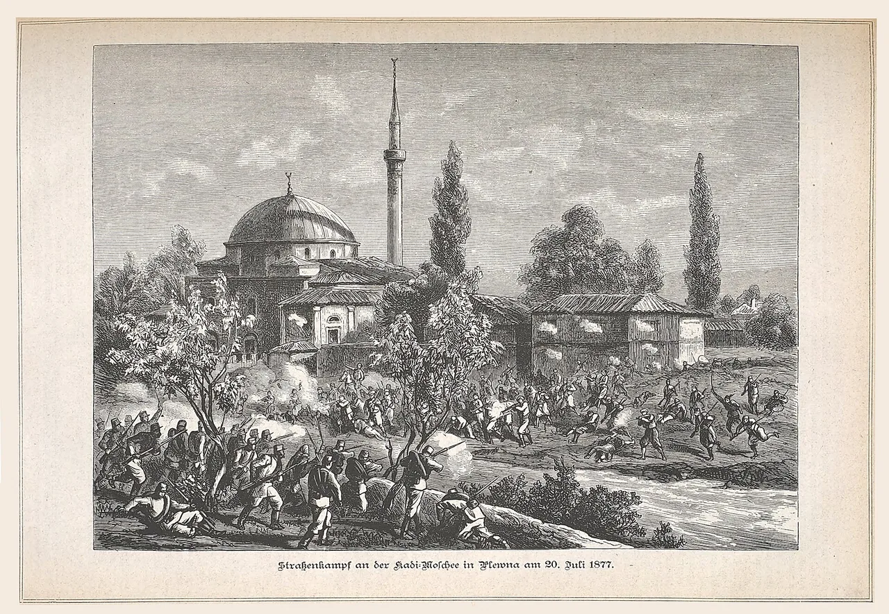 Illustration gustav bauernfeind strassenkampf plewna 20 7 1877